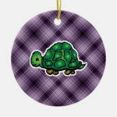 Paarse schildpad keramisch ornament (Voorkant)