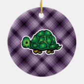 Paarse schildpad keramisch ornament (Achterkant)