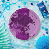 Paarse schildpad - levering van een bruiloft - papieren bordje (Feest)