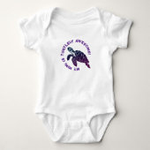 Paarse schildpad MIMI Romper (Voorkant)