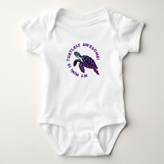 Paarse schildpad MIMI Romper (Voorkant)