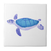 Paarse schildpad tegeltje (Voorkant)