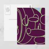 paarse schimmels briefkaart (Voorkant / Achterkant)