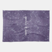 Paarse schittering theedoek (Horizontaal)