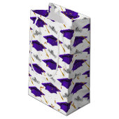 Paarse scholingscentra met diploma's klein cadeauzakje (Achterkant Gekanteld)