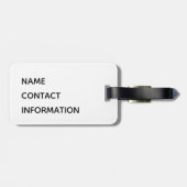 Paarse School Pride Mascot Name Bagagelabel (Achterkant horizontaal)