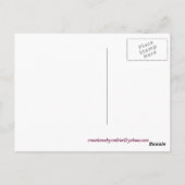 Paarse schoonheid briefkaart (Achterkant)