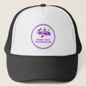 Paarse schoonmaakdiensten Merk Custom Logo Cute Trucker Pet (Voorkant)