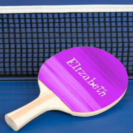 Paarse schoppennaam tafeltennisbatje