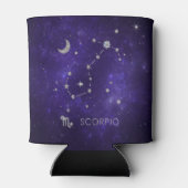 Paarse Schorpioen van dierenriem | Kosmische Astro Blikjeskoeler (Achterkant)