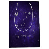 Paarse Schorpioen van dierenriem | Kosmische Astro Medium Cadeauzakje (Voorkant)