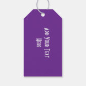 Paarse Schotse distel gepersonaliseerd Cadeaulabel (Achterkant)