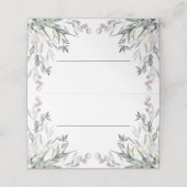 Paarse Schotse heide bruiloft Plaatskaartje (Buitenkant ongevouwen)