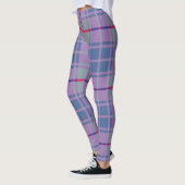 Paarse Schotse speldenstaart Leggings (Links)