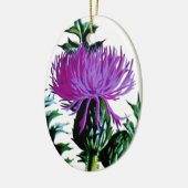 Paarse Schotse tuin Thistle Keramisch Ornament (Links)