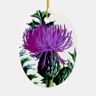 Paarse Schotse tuin Thistle Keramisch Ornament