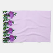 Paarse Schotse tuin Thistle Theedoek (Horizontaal)