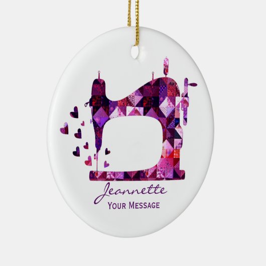 Paarse schrootnaaimachine voor patchwork keramisch ornament (Rechts)