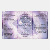 Paarse Script Bottle Label 4oz Oil Dropper Product (Voorkant)