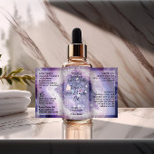 Paarse Script Bottle Label 4oz Oil Dropper Product