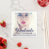 Paarse script | Foto Afstuderen Papieren servetten (Insitu)