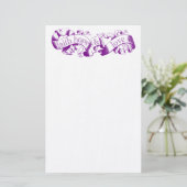 Paarse scrol 1 Corinthians 13 bruiloft Briefpapier (Staand voorkant)