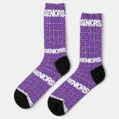 Paarse Seniors Seniors Seniors Socks Sokken (Links)