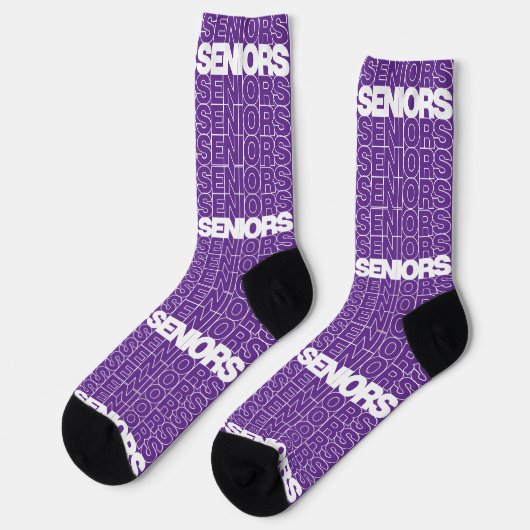 Paarse Seniors Seniors Seniors Socks Sokken (Links)