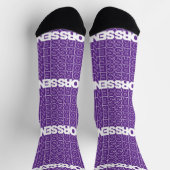 Paarse Seniors Seniors Seniors Socks Sokken (Top)