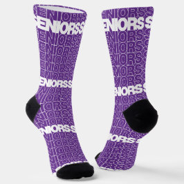 Paarse Seniors Seniors Seniors Socks Sokken