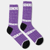 Paarse Seniors Seniors Seniors Socks Sokken (Rechts)