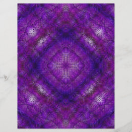 Paarse Serene Tuinen Bulk Scrapbook Papier Pagina' Flyer
