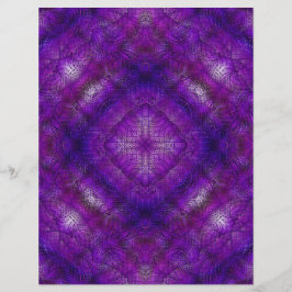 Paarse Serene Tuinen Scrapbook Papier 2-zijdige Pa