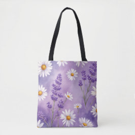 Paarse Serenity Floral Tas