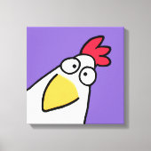 Paarse SERIEUZE CHICKEN VAN Sandra Boynton Canvas Afdruk (Voorkant)