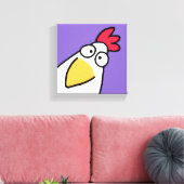 Paarse SERIEUZE CHICKEN VAN Sandra Boynton Canvas Afdruk (Insitu (Woonkamer))