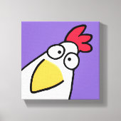 Paarse SERIEUZE CHICKEN VAN Sandra Boynton Canvas Afdruk (Voorkant)