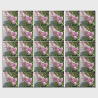 Paarse Sering Bloem Botanisch Bloemendecoratiepapi Cadeaupapier