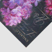Paarse Sering Bouquet Decoupage Tissuepapier (Detail)
