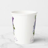 Paarse Sering Bruidsborrel Papieren Bekers (Rechts)