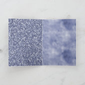 Paarse Sering Glitter Eenhoorn Persoonlijk Kaart (Binnen)