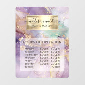 Paarse Sering Glitter Waterverf Nepgoud Openingsti Raamsticker (Vel)