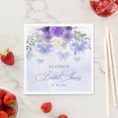 Paarse Sering Levenslang Vlinders Bruidsfeest Servet (Insitu)