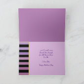 Paarse Sering Moederdag Wenskaart Kaart (Binnen)