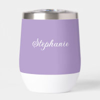 Paarse Sering Monogram Moderne Elegante Boho