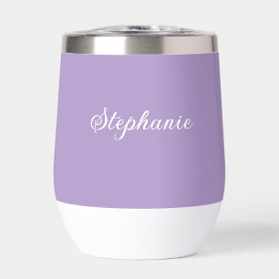 Paarse Sering Monogram Moderne Elegante Boho