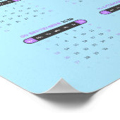 Paarse Sering Muurkalender 2026 Agenda Poster (Hoek)