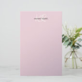 Paarse Sering Personalized Briefpapier (Staand voorkant)