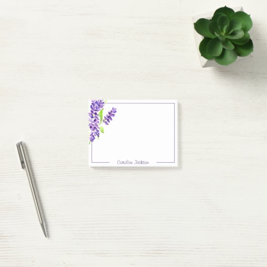 Paarse sering persoonlijk post-it® notes (Kantoor)