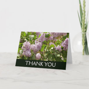 Paarse Sering Prachtige Paarse Lente Bloemen Bedankkaart